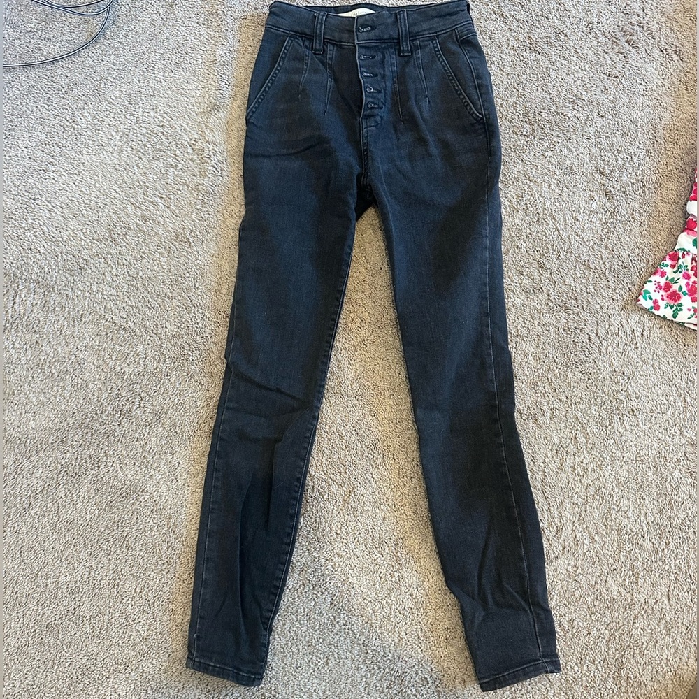 Black Pilcro and the Letterpress by Anthropologie High rise skinny jeans size 25